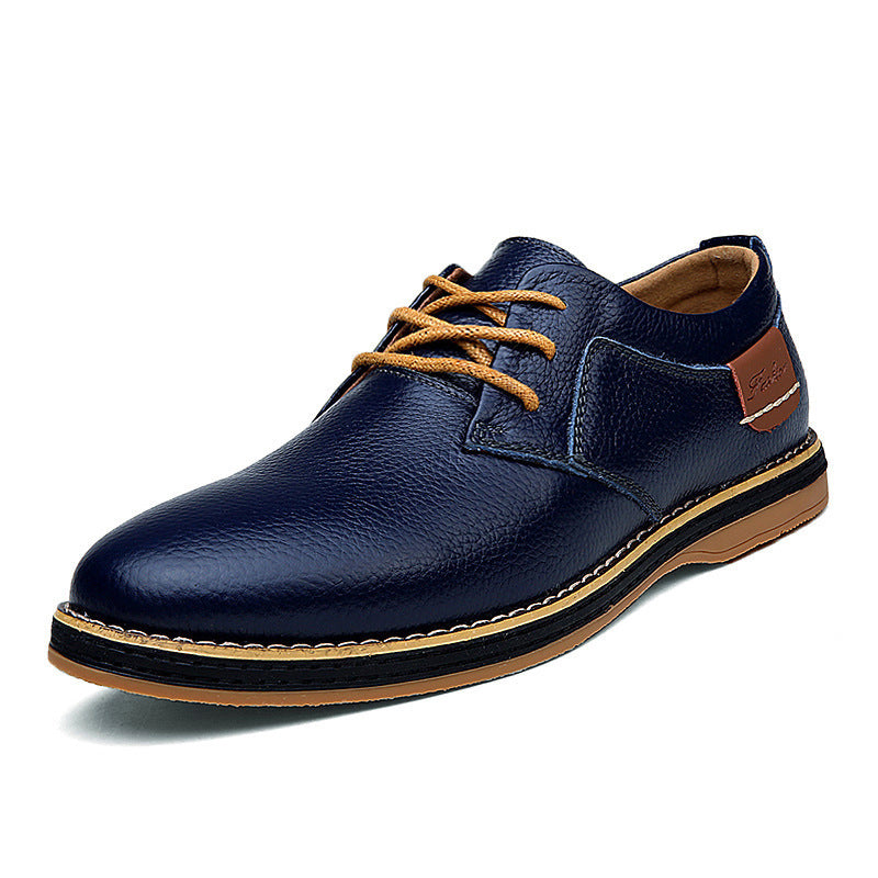 Rippled Leather Leu Oxfords