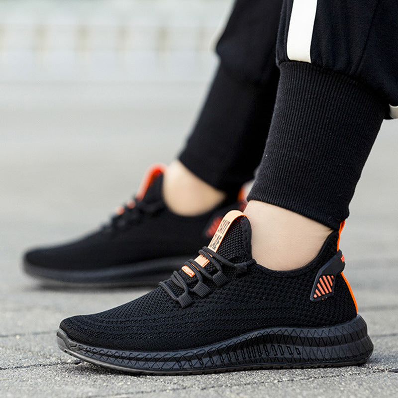 Flying woven breathable mesh casual shoes