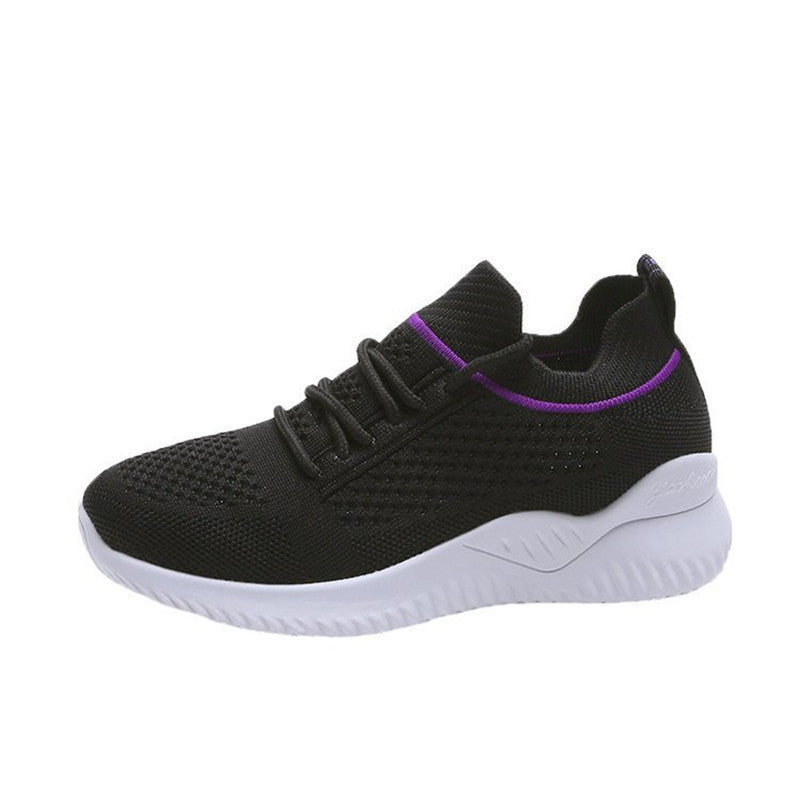 Sports Casual Shoes Flying Woven Breathable Lightweight Running Shoes