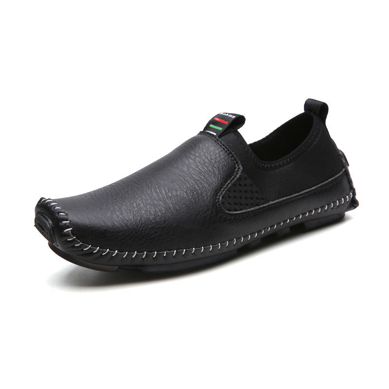 Breathable leather shoes