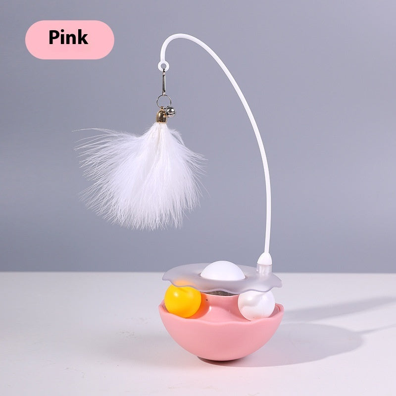 Tumbler Feather Funny Cat Automatic Cats Teaser Toy Pet Products