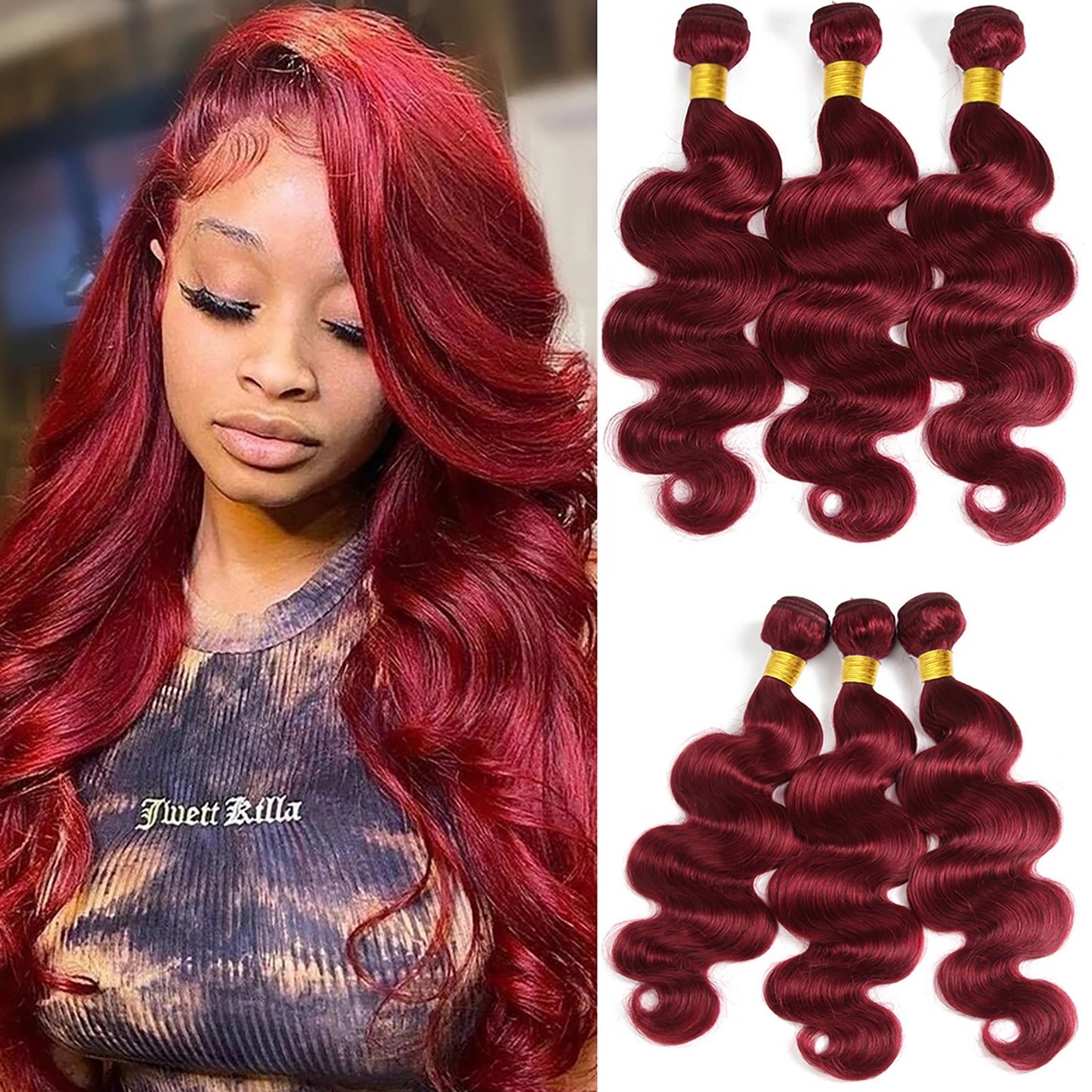 Wig Curly Hair Female Chemical Fiber Curtain Simulation Bundle