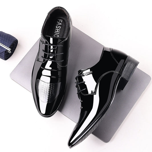 Men's Low-top Pointed Toe Business Leather Shoes