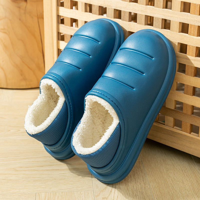 Water-proof Bag With Warm Home Home Cotton Slippers