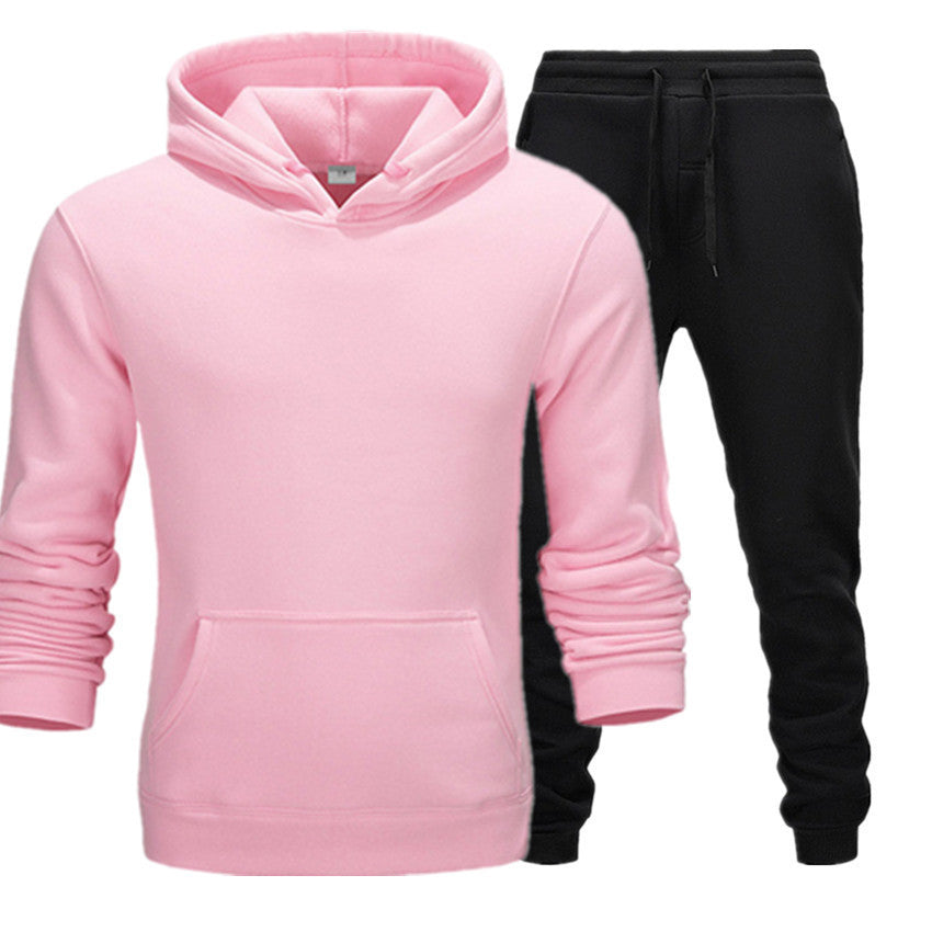 New Casual Suit Men And Women Sports Two-Piece Hooded Sports Sweater