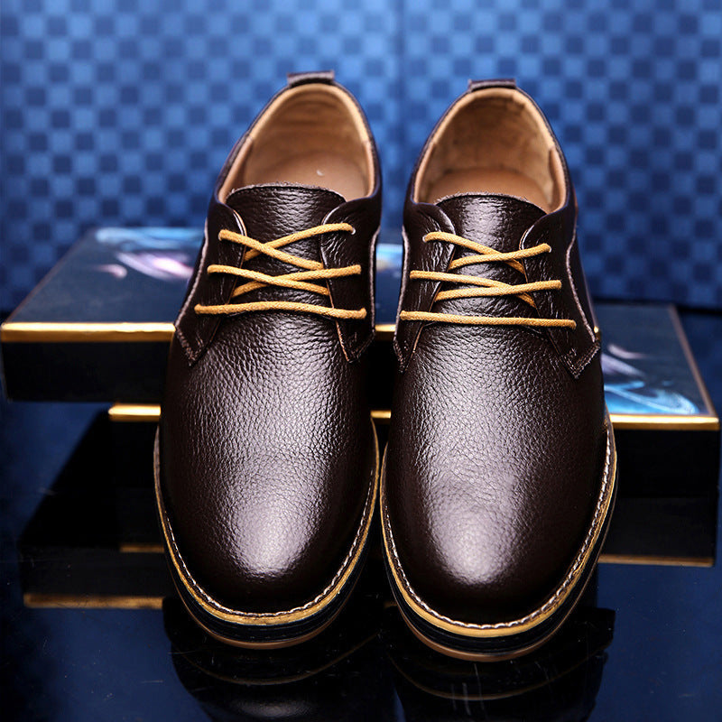 Rippled Leather Leu Oxfords