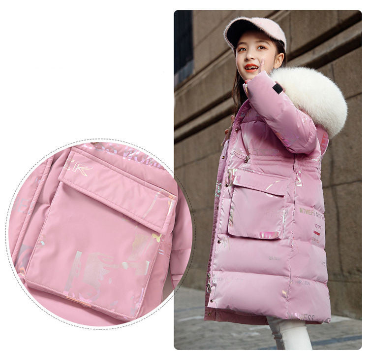 Children's Long Winter Down Padded Coat