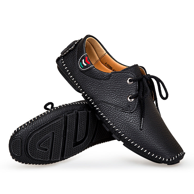 Zapatos casuales de cuero Zapatillas de deporte para hombre Zapatos de cuero británicos