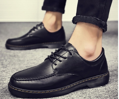 Casual leather shoes for work