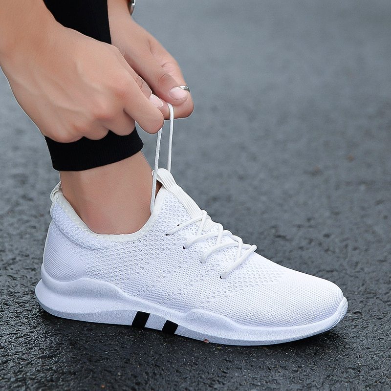 Flying woven shoes male Korean version of low-cut breathable canvas shoes trend casual sports tide shoes student shoes