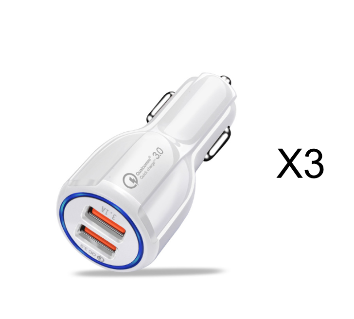 Quick Charge 3.0 Autoladegerät für Mobiltelefon Dual USB Autoladegerät Qualcomm Qc 3.0 Schnellladeadapter Mini USB Autoladegerät