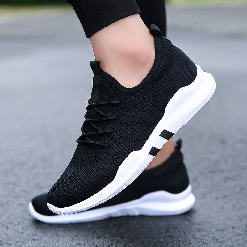 Flying woven shoes male Korean version of low-cut breathable canvas shoes trend casual sports tide shoes student shoes