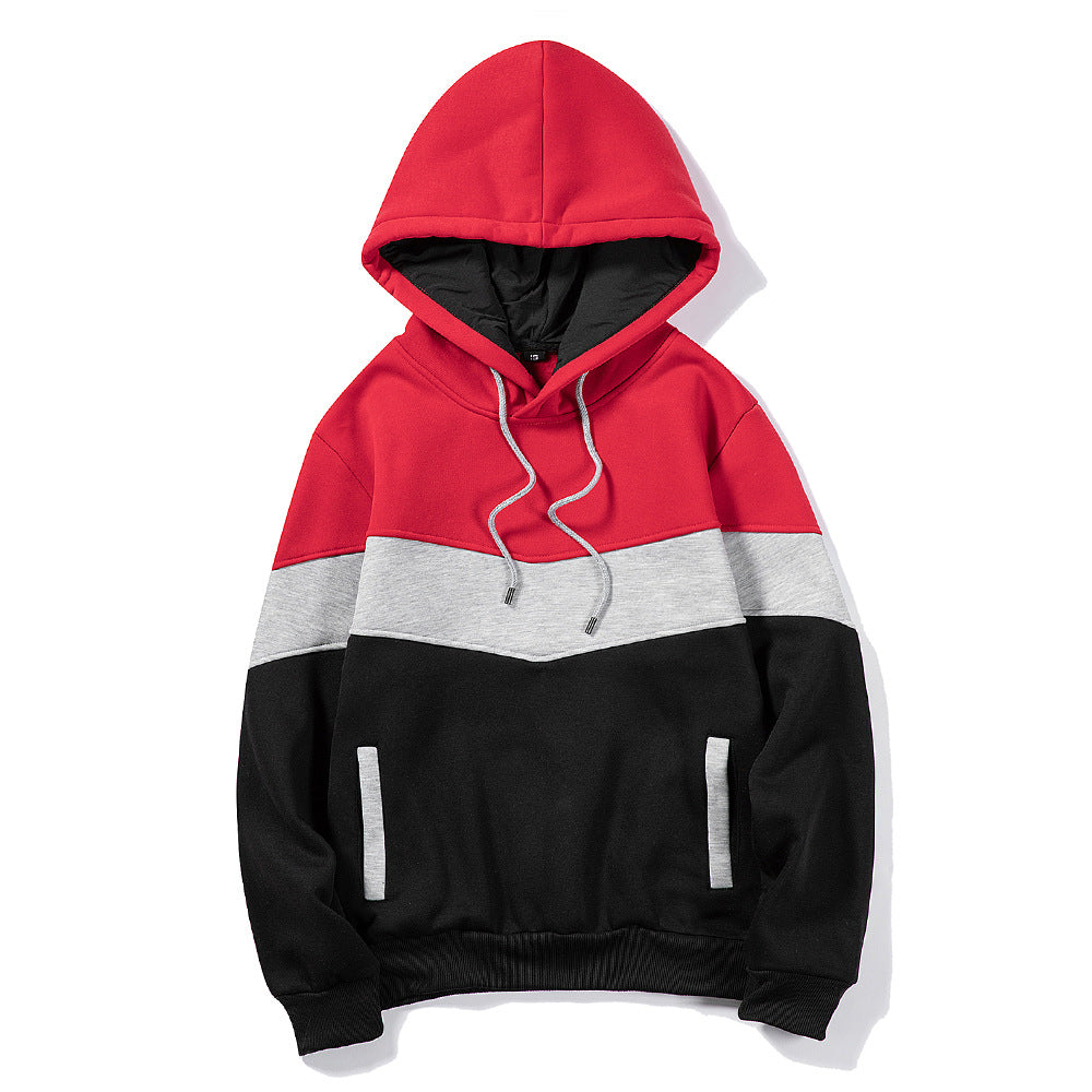 Men's color block hoodie sweatshirt