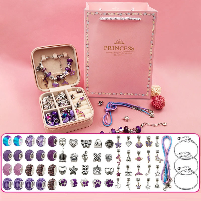 Children's Diy Handmade Beaded Bracelet Creative Jewelry Set Gift Box