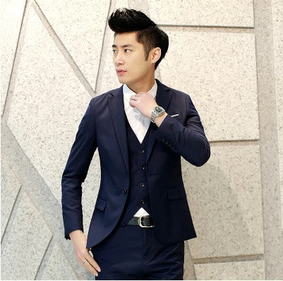 Men's suit three-piece suit