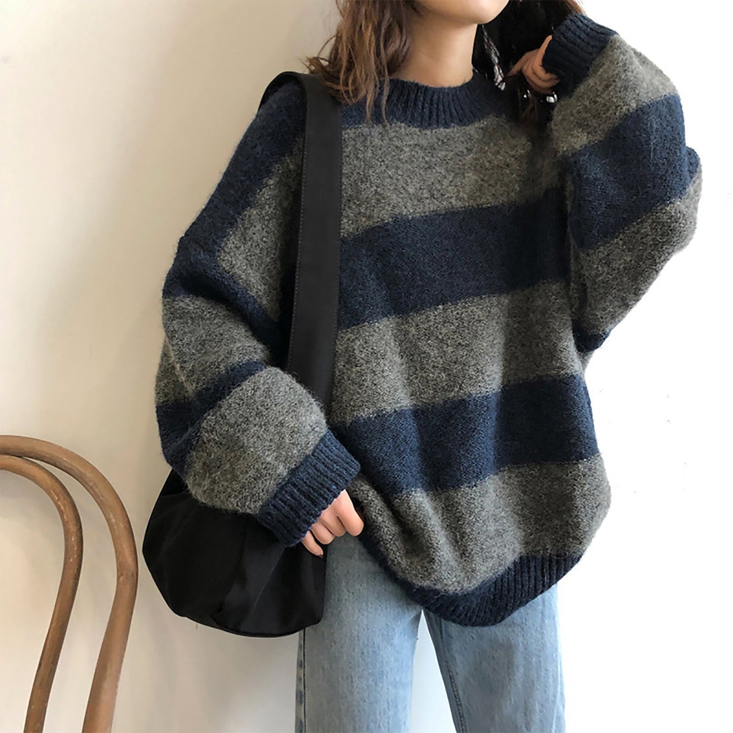 Niche Retro Lazy Style Pullover Outer Wear