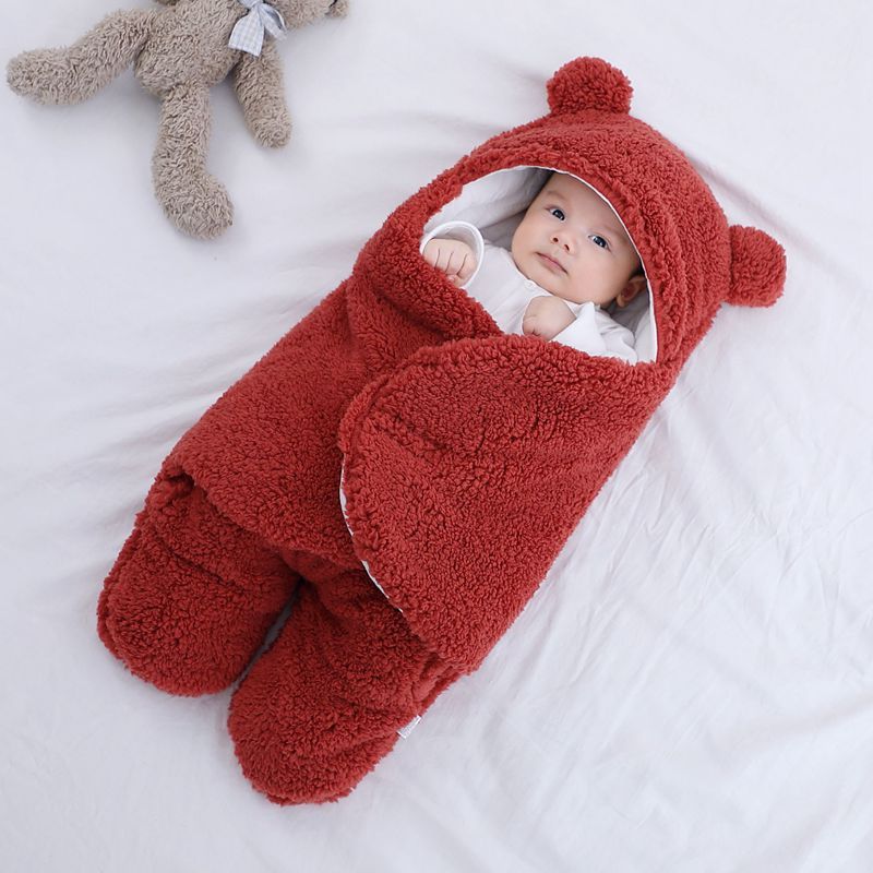 Baby Sleeping Bag Envelope for Newborn Baby Winter Swaddle Blanket