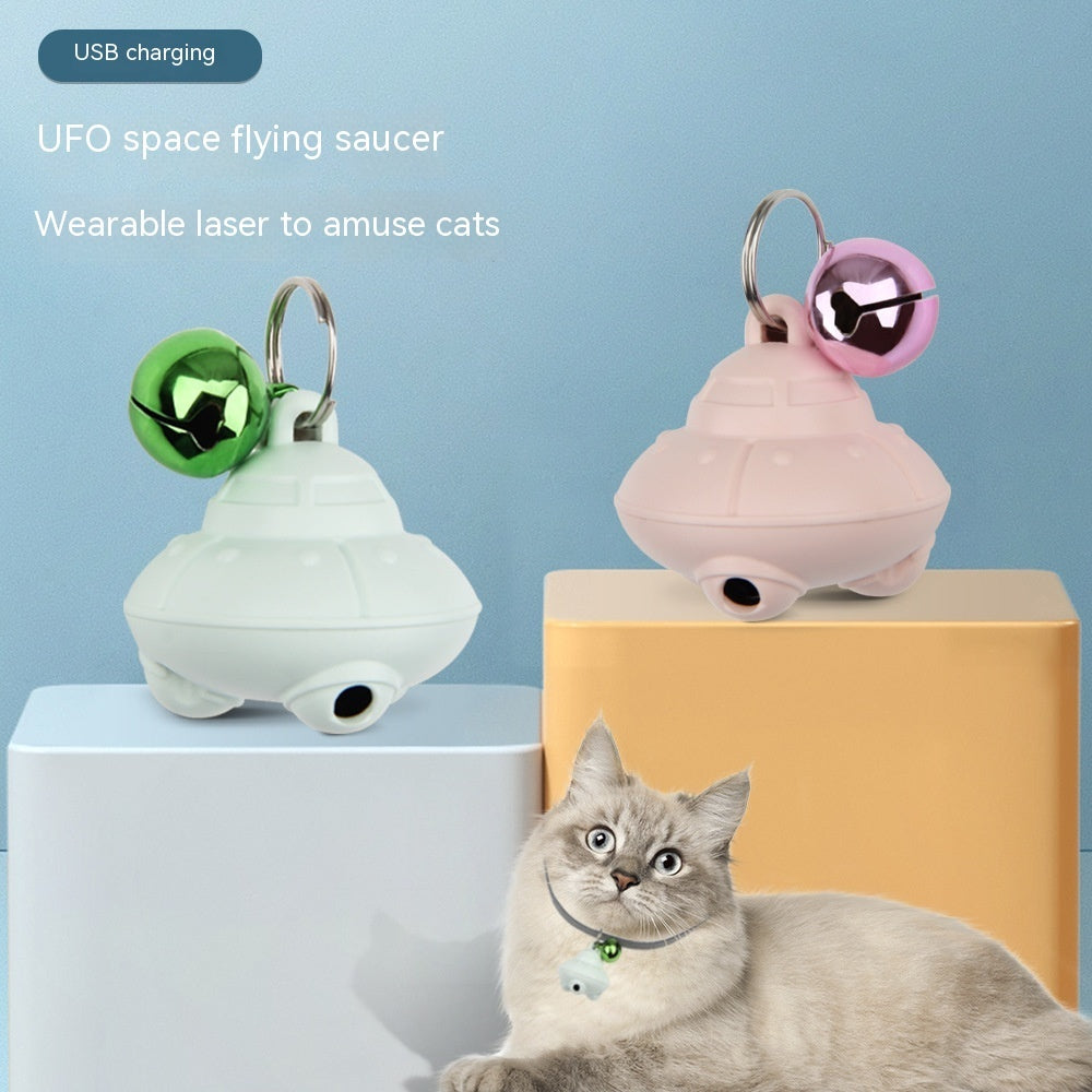 Cat Self-Hi Toy Flying Saucer USB Charging With Bell Cats Toys Pet Products