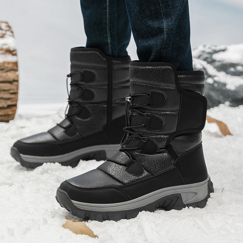 Men And Women Fleece-lined Warm Snow Boots