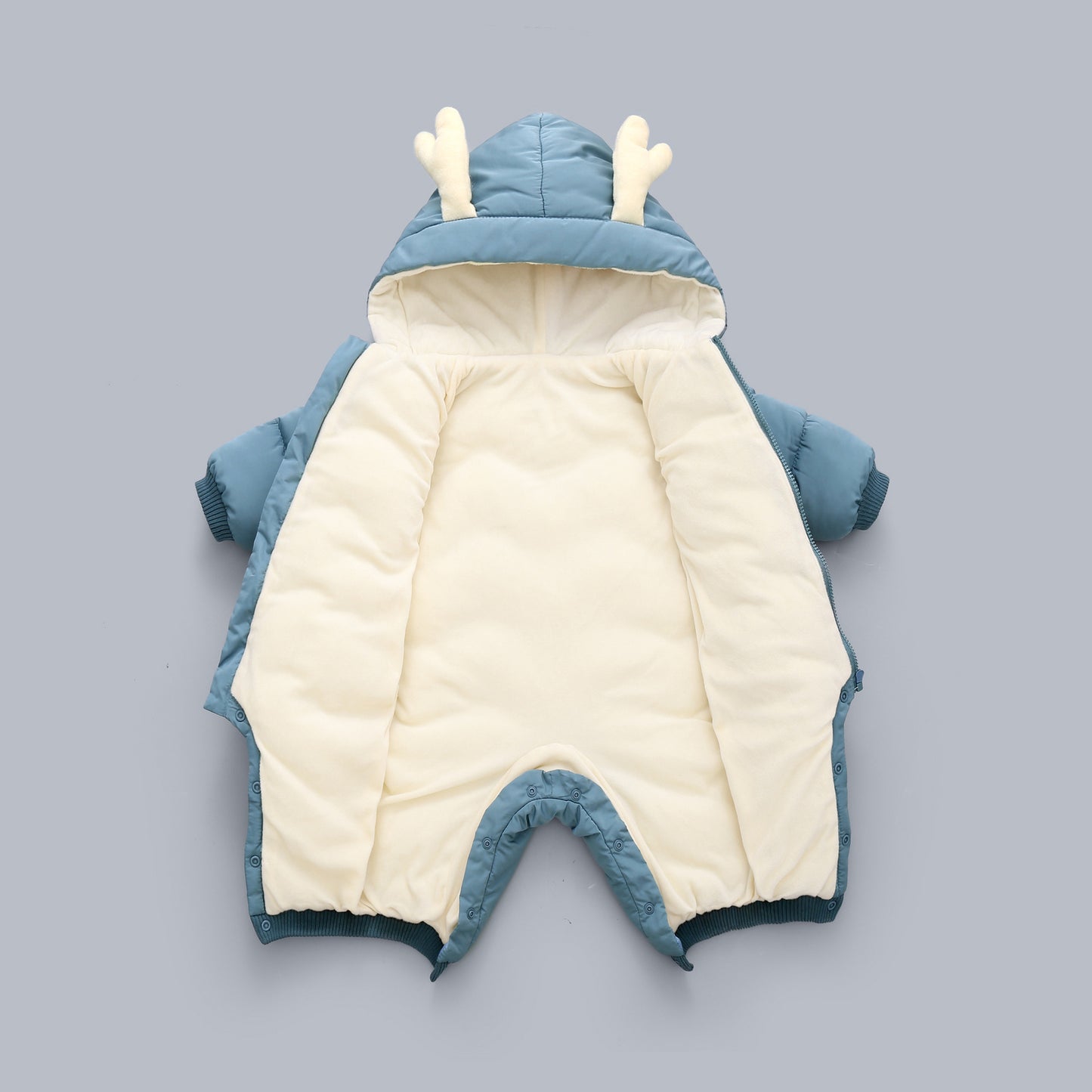 Baby Winter Snowsuit Plus Velvet Thick Baby Boys Jumpsuit 0-3 Years Newborn Romper Girl Clothes Overalls Toddler Coat