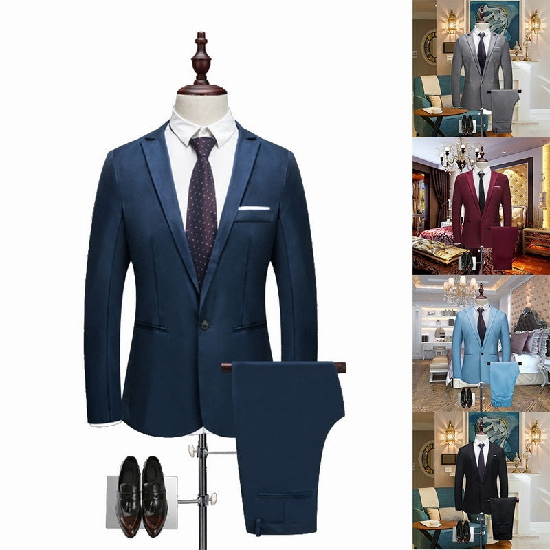 Wedding suit slim suit