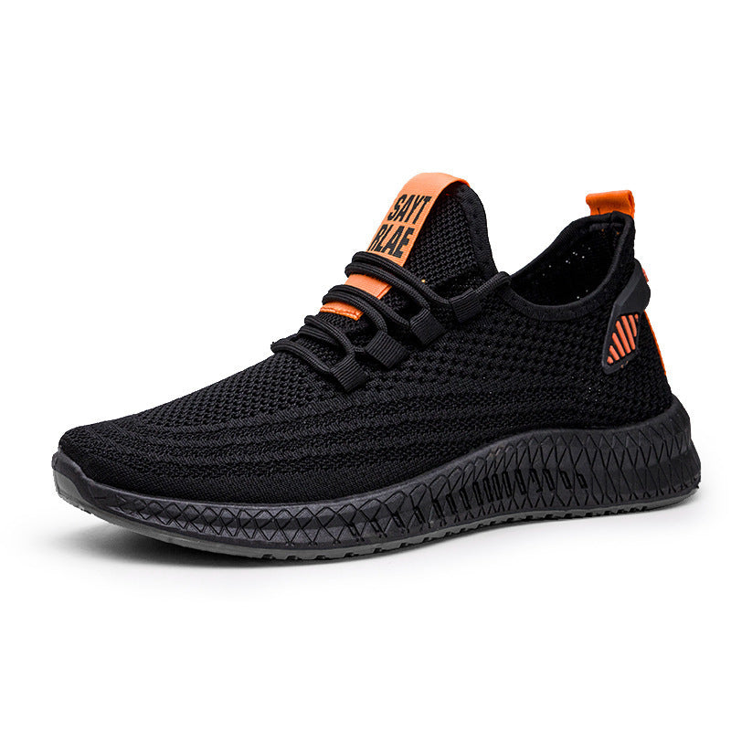 Flying woven breathable mesh casual shoes