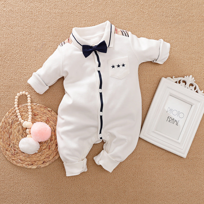 Gentleman's baby clothes long sleeve baby onesies