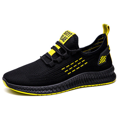 Flying woven sports running shoes