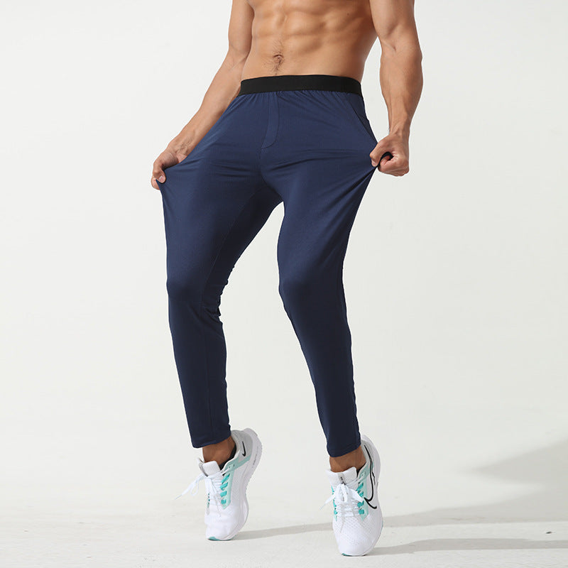 Autumn And Winter Men's Fleece-lined Track Pants