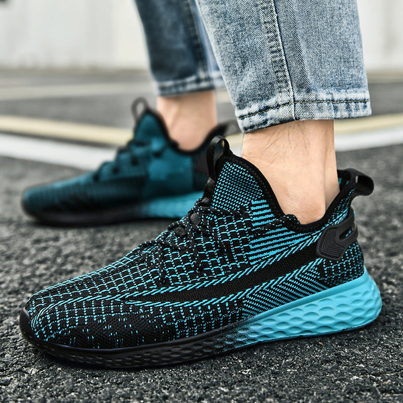 Men's Casual Sports Trend Fly Woven Mesh Breathable Shoes