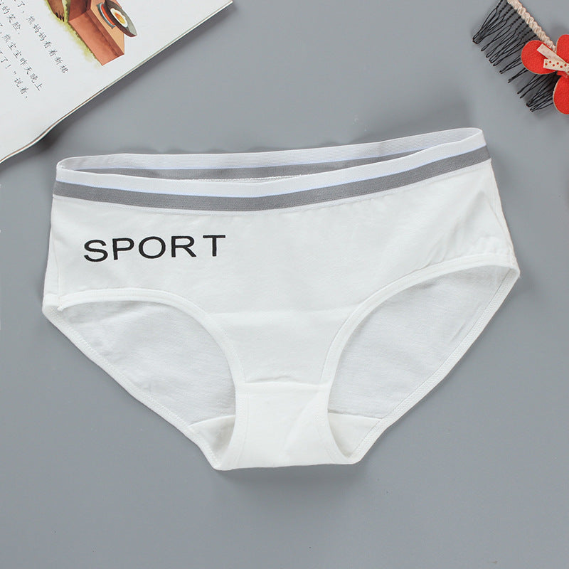 Sports Letter Breathable Briefs Head