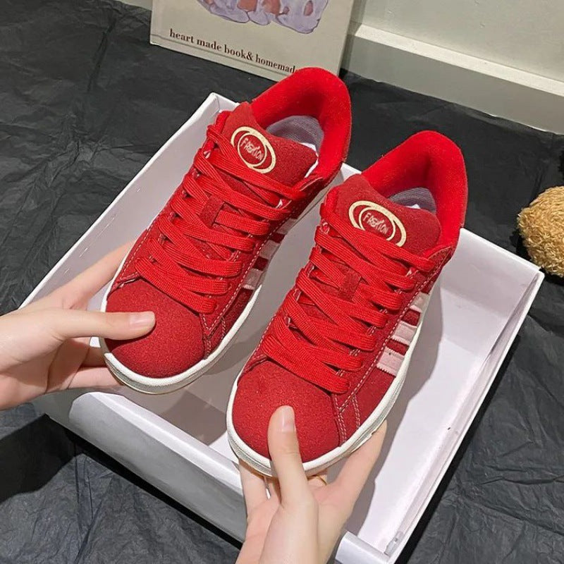 Mesh Lace-up Sneaker Rubber Low Heel