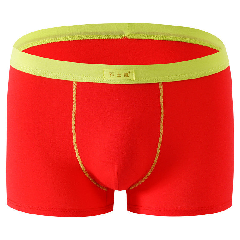 Plus Size Cotton Comfortable Sexy Solid Color Shorts Product information: Function: Breathable Fabric name: cotton Weave: Knitting Main fabric composition: cotton Style: boxer pants Color: white, yellow, red, black, apricot, watermelon red, sky blue, dark