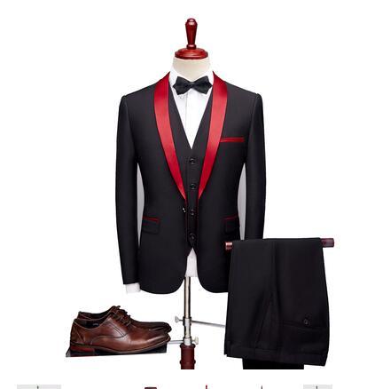 Mens Suits 3Pcs Formal Casual Slim High Quality Stylish Sets