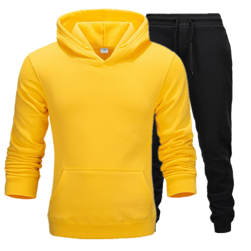 New Casual Suit Men And Women Sports Two-Piece Hooded Sports Sweater