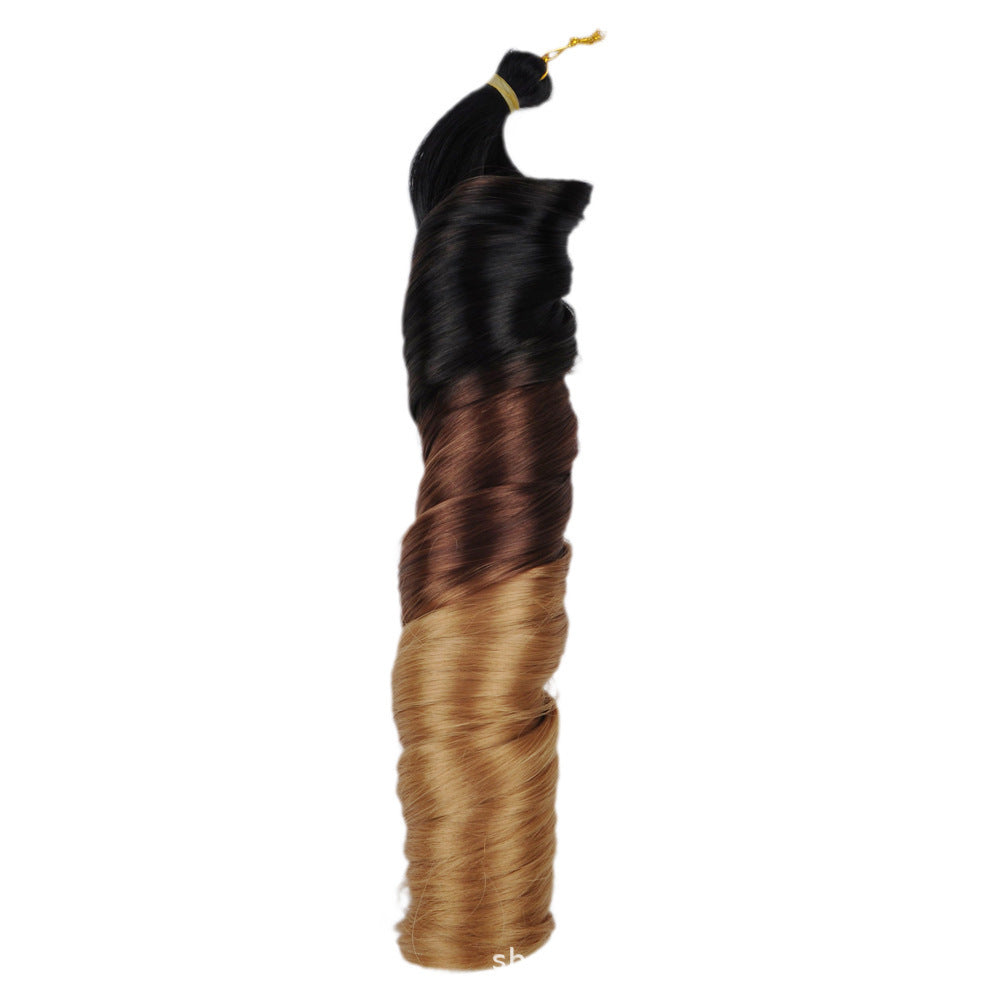 African New Loose Wave Crochet Hair Crochet Hair Extension Big Wave Reel Curved Hair Handle