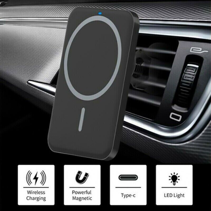 Magnetische drahtlose Ladegeräte Auto Air Vent Ständer Telefonhalter Mini QI Schnellladestation für Telefon