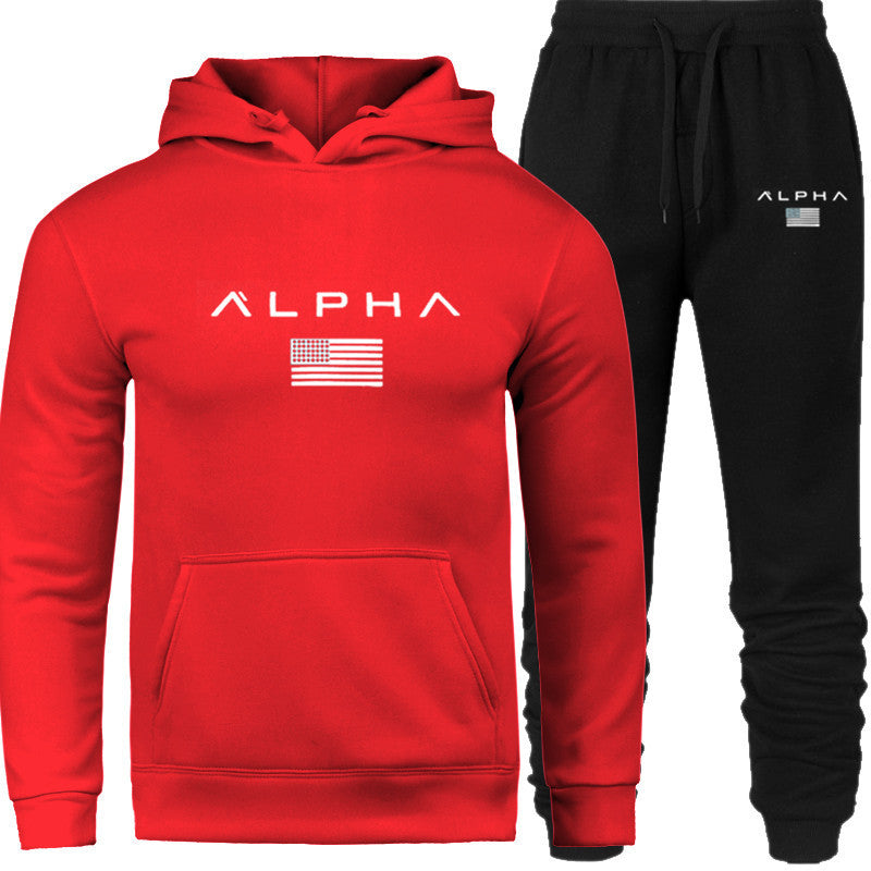 Men's Hooded Sweatshirt Set Length: trousers Top style: coat Top sleeve length: long sleeve Whether Hooded: Hooded Fabric name chemical fiber blended Main fabric composition: polyester fiber (polyester) The content of the main fabric ingredient: 70 (%) 1.
