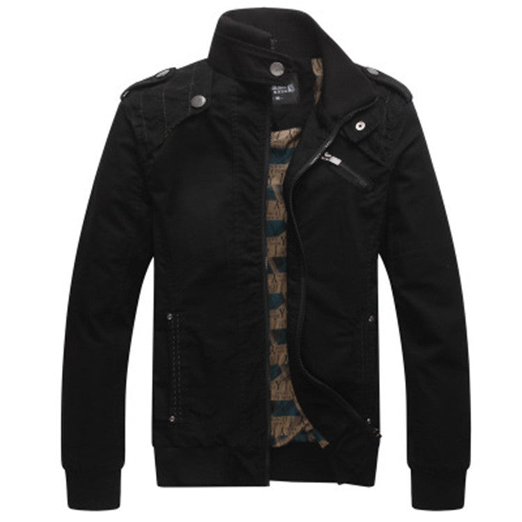 Men's Washed Jacket Slim Fit Thin