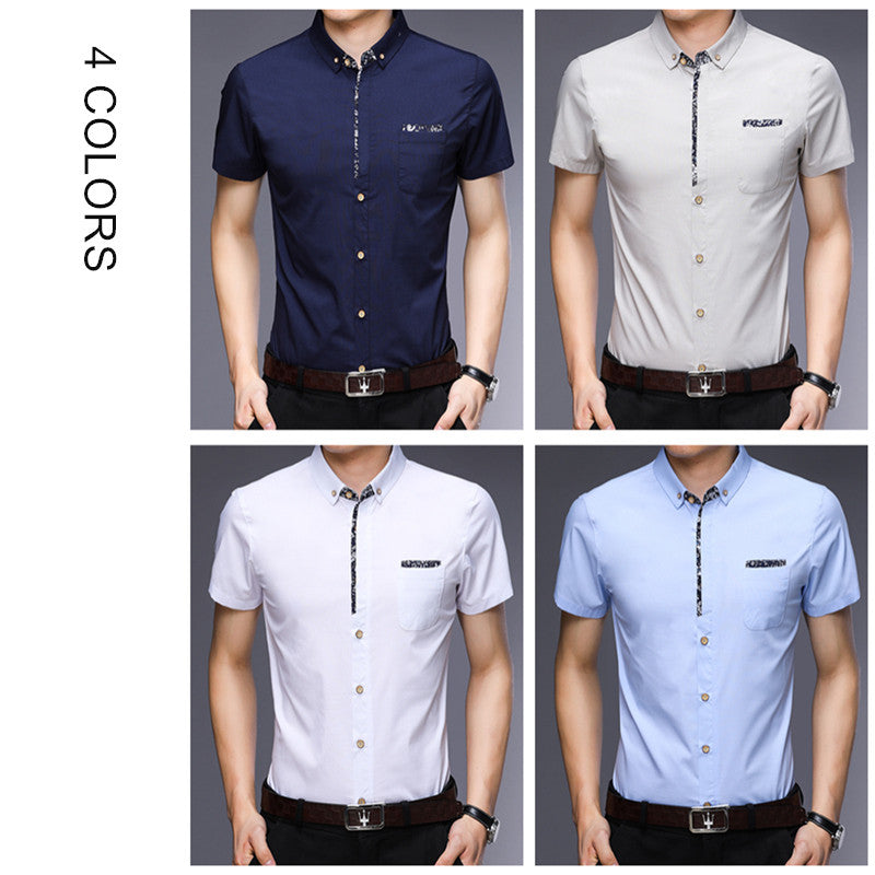 Men's shirt with short sleeves