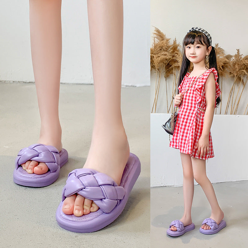 Children's Woven Fashion Casual Shoes Non-slip Breathable