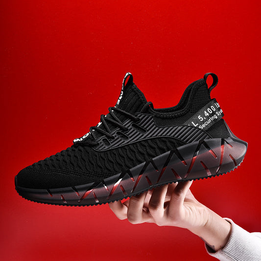 Mesh running shoes flying woven casual shoes