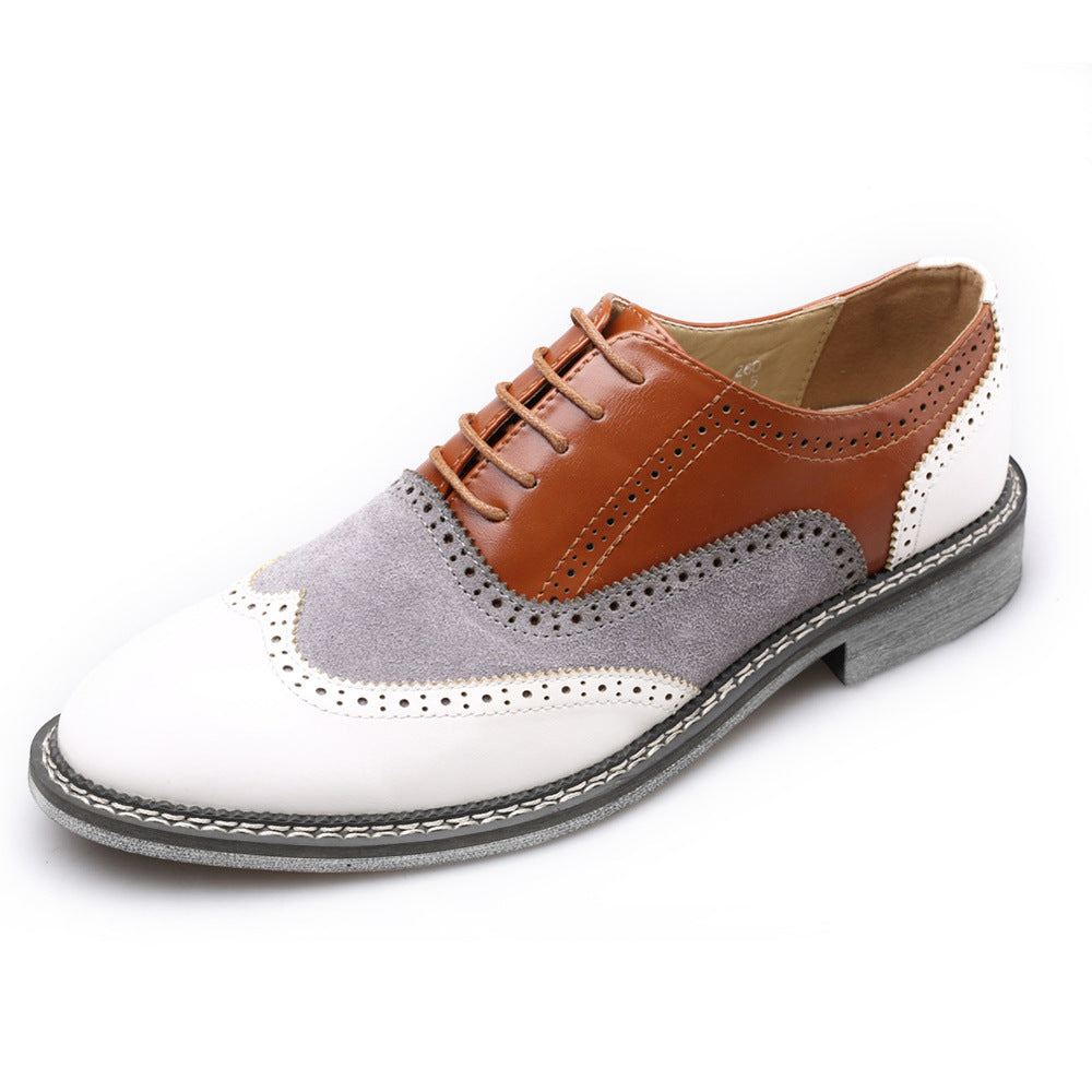 Zapatos Brogue Tallados para Hombre Zapatos de Vestir de Negocios a Juego de Colores Tallados