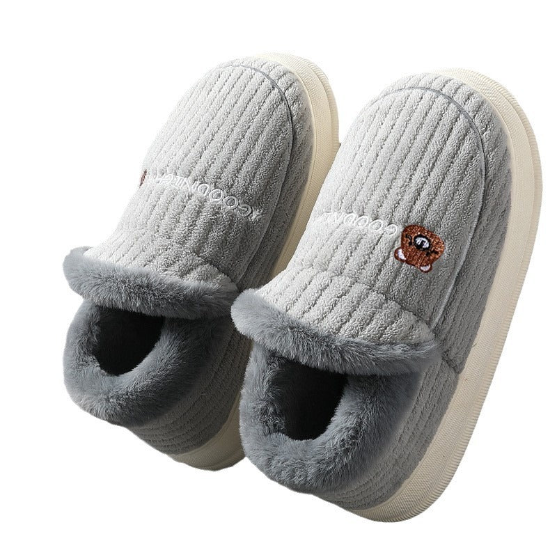 Men's Thick Cotton Slippers