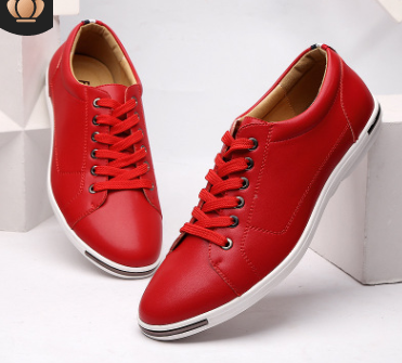 Men's large size casual shoes fashion breathable leather shoes with men's shoes