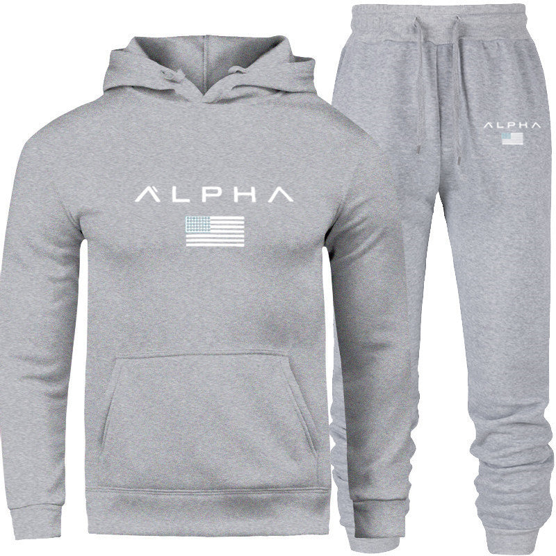 Men's Hooded Sweatshirt Set Length: trousers Top style: coat Top sleeve length: long sleeve Whether Hooded: Hooded Fabric name chemical fiber blended Main fabric composition: polyester fiber (polyester) The content of the main fabric ingredient: 70 (%) 1.