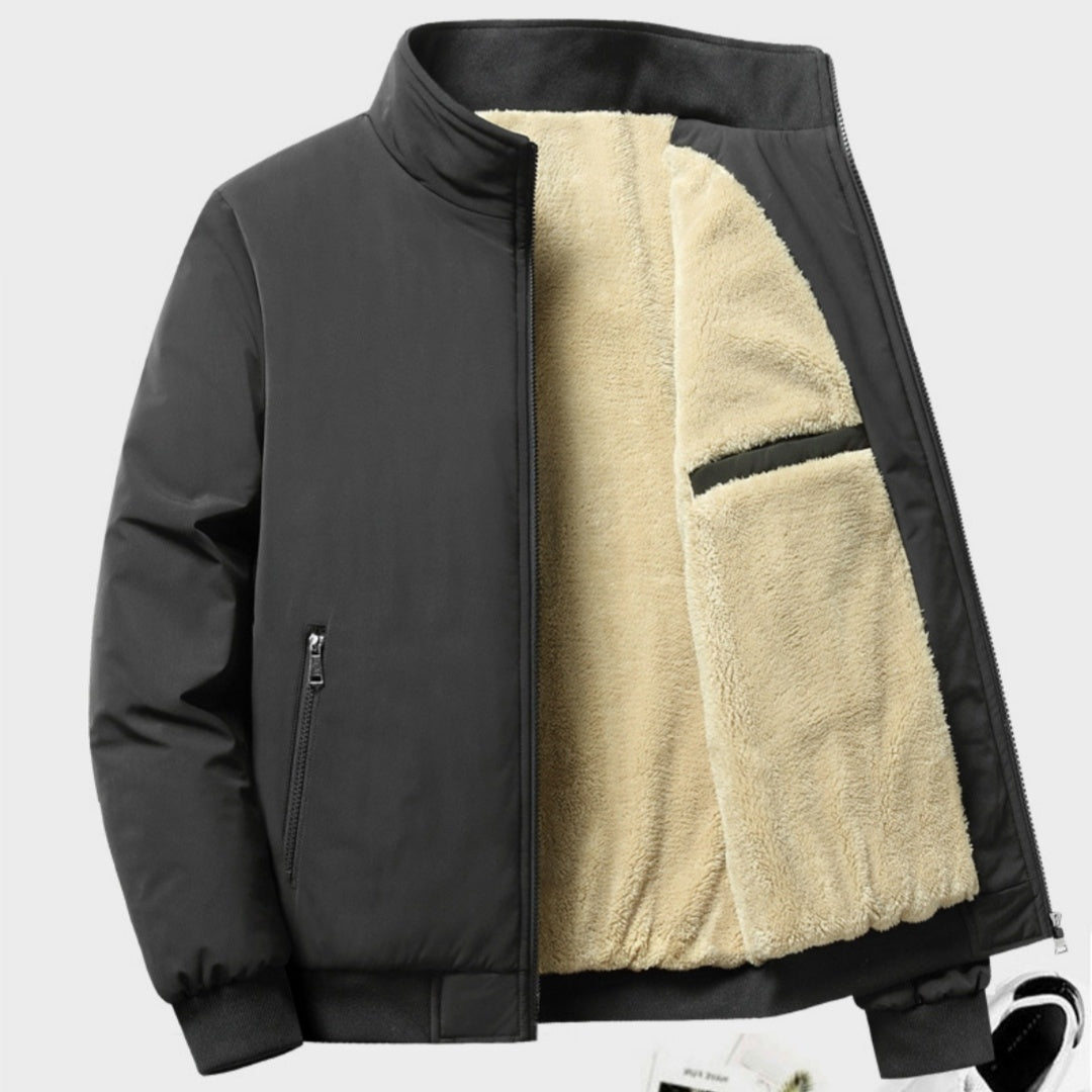 Plus Size Fleece Padded Jacket Men