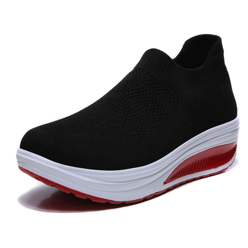 Flying Woven Sports Shoes Overfoot Shoes Fashion Casual Shoes White Shoes