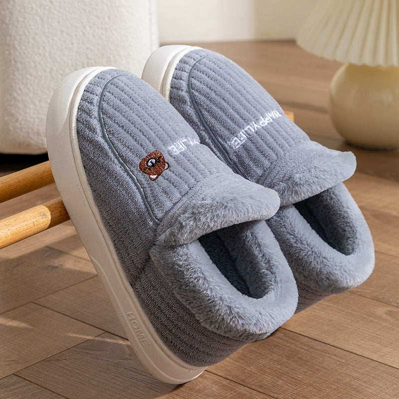 Men's Thick Cotton Slippers