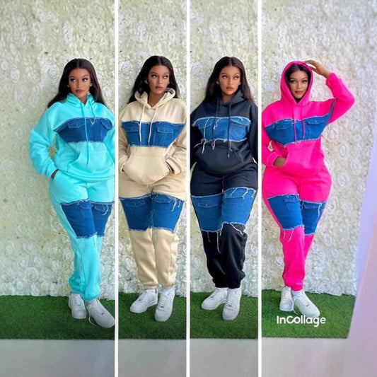 Fashion Casual Set Loose All-match Retro